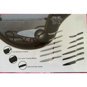 Swiss Line Non-Stick Coating 5 Piece Knife Set Stainless Steel SW-COL5 Brand NEW